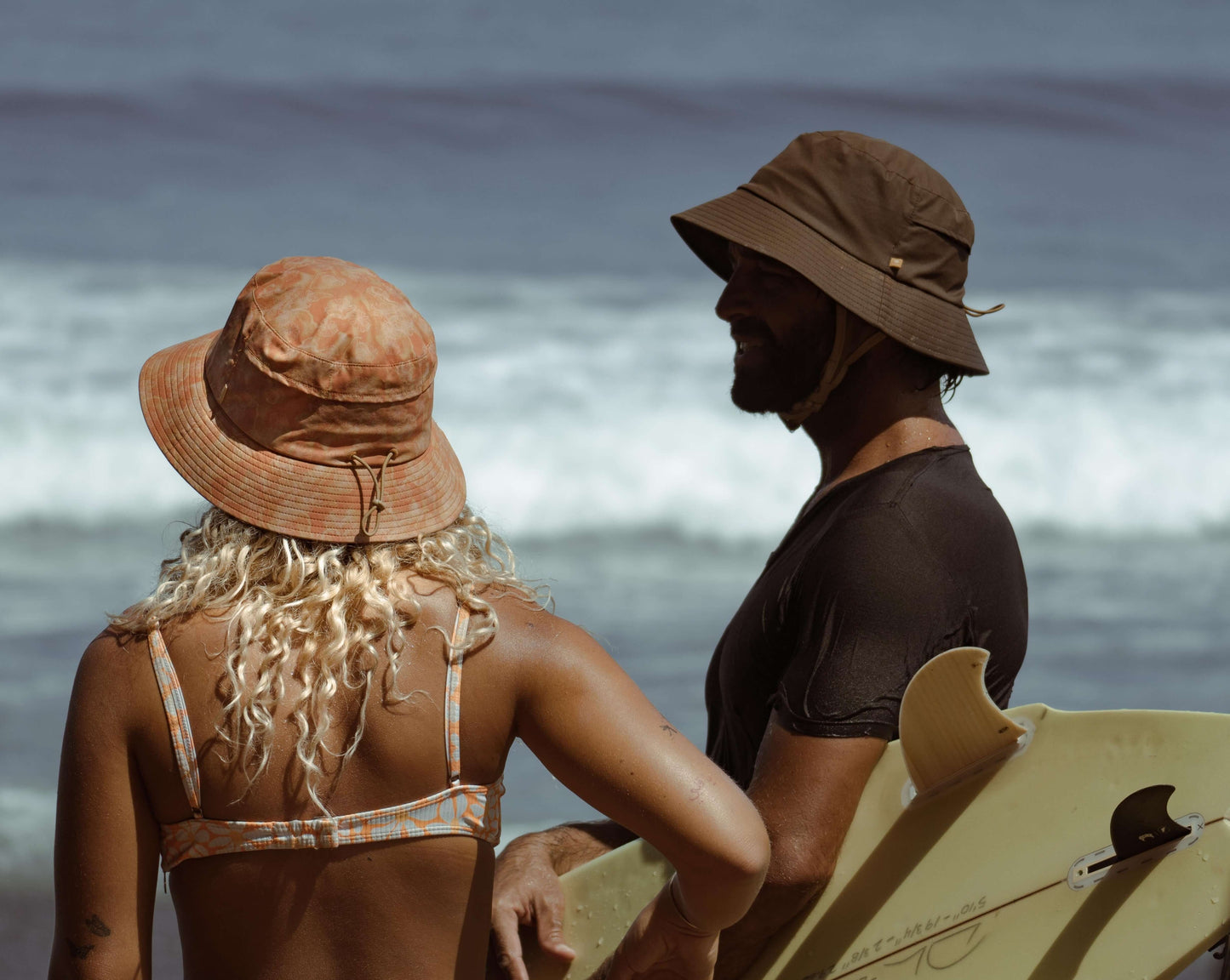 Sun protection surf bucket hat water resistant UPF 50 +